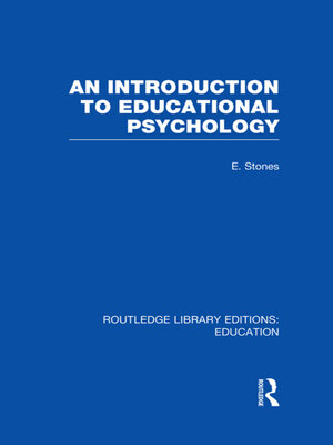 cover image of An Introduction to Educational Psychology